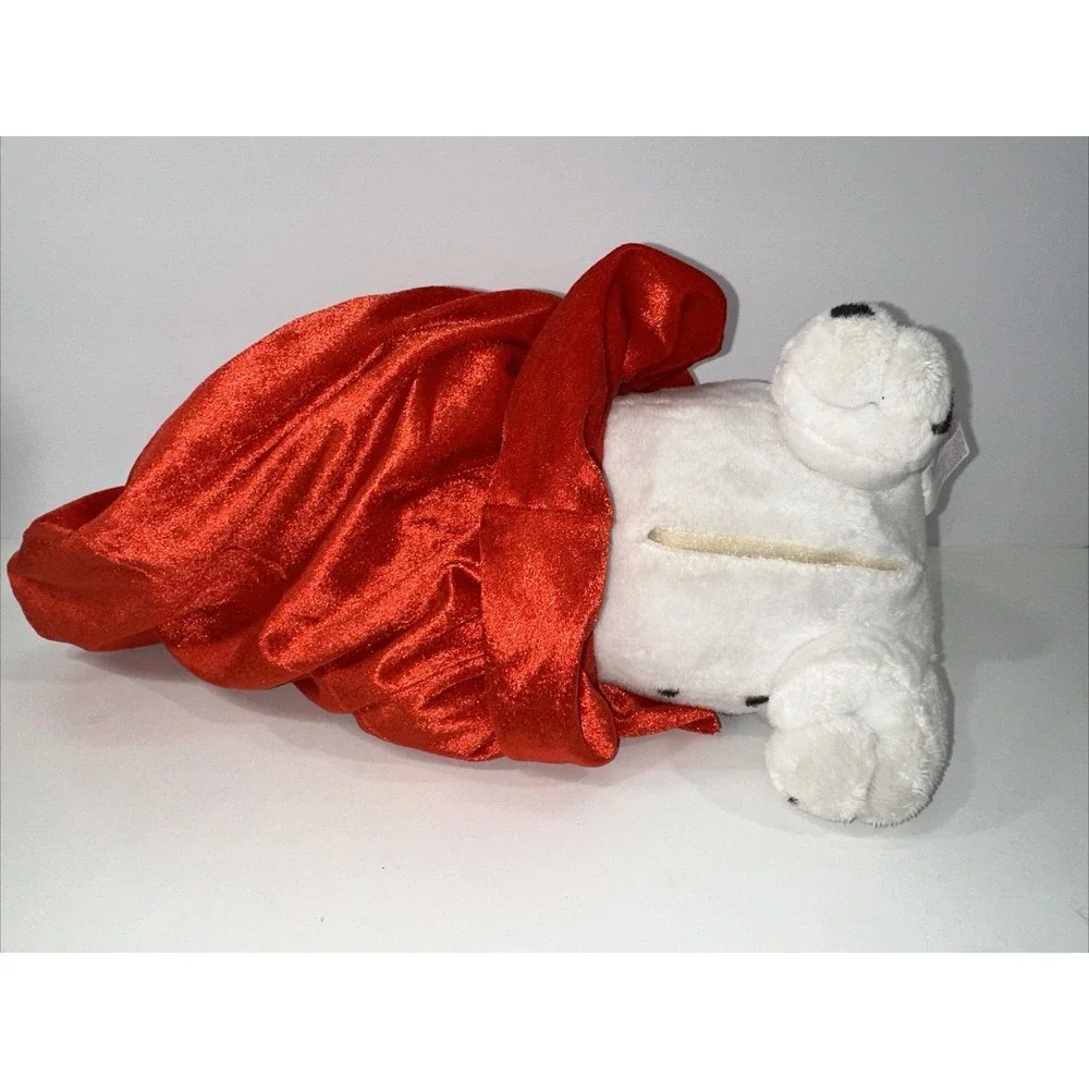 Animated Talking‎ PUPPY DOG in SANTA'S SACK Christmas Plush TL Toys Wagging Tail